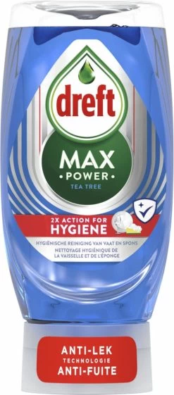 8x Dreft Max Power Afwasmiddel Extra Hygiëne 370 Ml -Huishoud Verkoop 528x1200 2