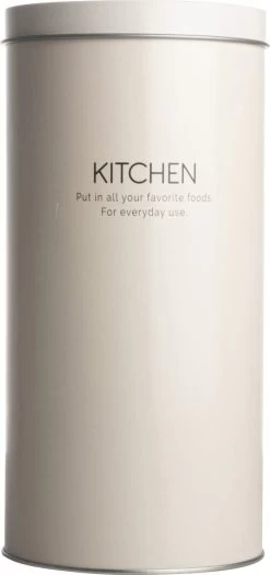 Gusta Voorraadblik - Beige - Metaal - Beschuitbus - Opbergbus - Ø11X22 Cm 5 Gusta Voorraadblik - Beige - Metaal - Beschuitbus - Opbergbus - Ø11X22 Cm -Huishoud Verkoop 565x1200