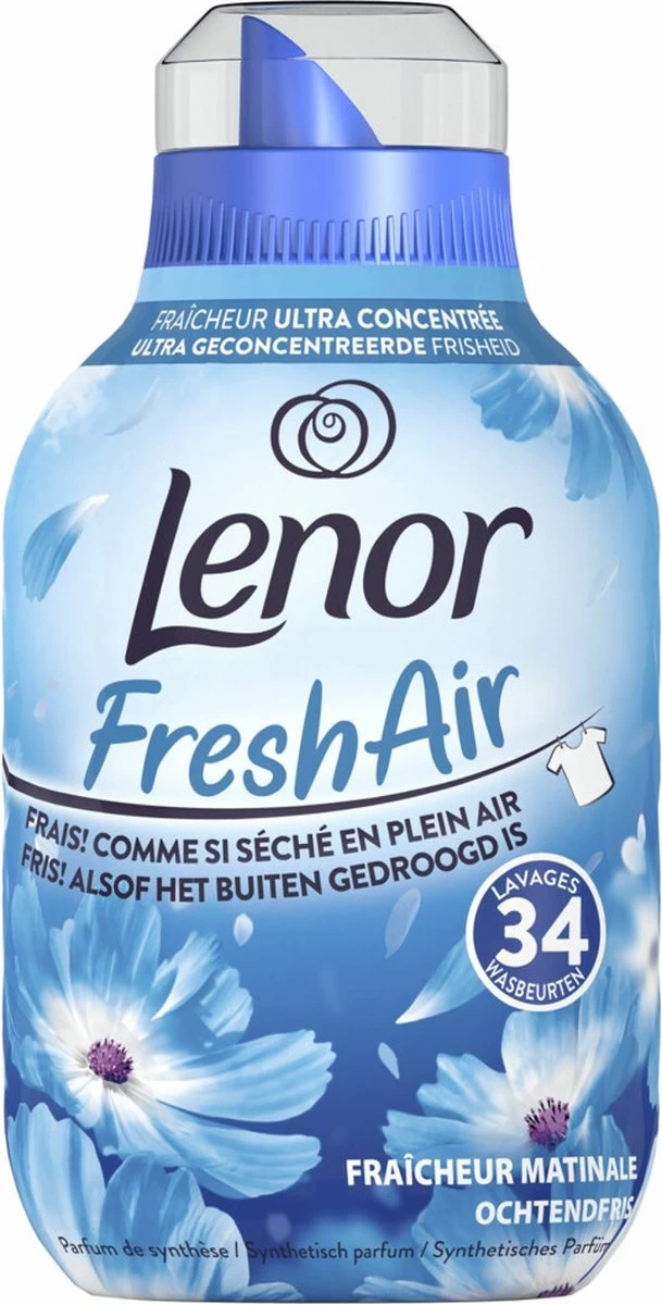 Lenor Wasverzachter Fresh Air Ochtendfris 476 Ml 2 Lenor Wasverzachter Fresh Air Ochtendfris 476 Ml - Afbeelding 2
