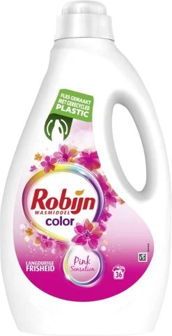 Robijn Color Pink Sensation Vloeibaar Wasmiddel - 5 X 36 Wasbeurten - Voordeelverpakking -Huishoud Verkoop 616x1200 2
