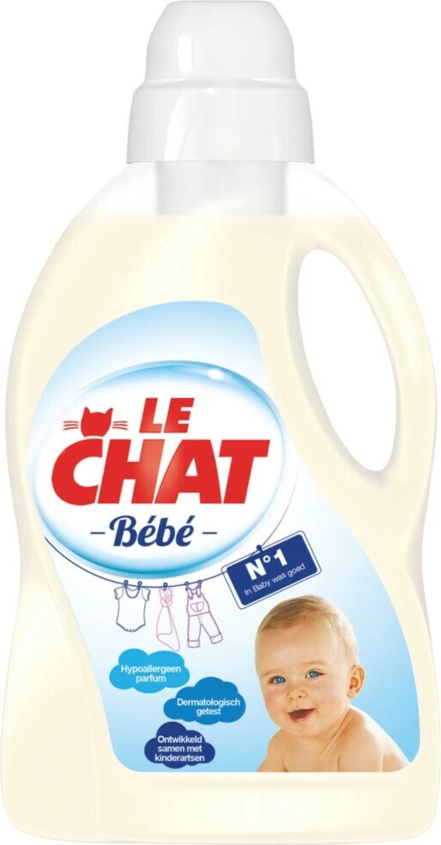 Le Chat Baby Gel - Vloeibaar Wasmiddel - 30 Wasbeurten 1 Le Chat Baby Gel - Vloeibaar Wasmiddel - 30 Wasbeurten