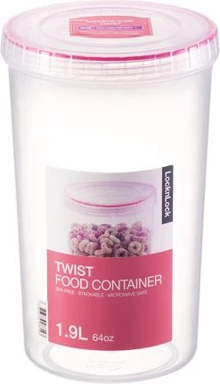 Lock&Lock Beschuitbus - Bewaardoos Voor Beschuit - Rijstwafel Bewaarbus - Voorraadbussen - Set Van 2 Stuks - 1,9 Liter - Transparant -Huishoud Verkoop 690x1200 4