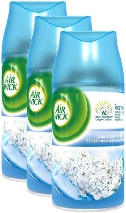 AIRWICK Freshmatic Automatische Spray Refill Frisse Linnen & Witte Bloemen Krimp - (3x250ml) 7 AIRWICK Freshmatic Automatische Spray Refill Frisse Linnen & Witte Bloemen Krimp - (3x250ml) -Huishoud Verkoop 712x1200 1