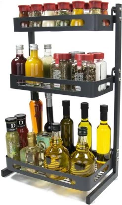 Chefs Cuisine Kruidenrek - Kruidenrek Staand - Keukenrek -aanrecht Organizer - Bureau Organizer - Keuken Organizers - Roestvrij Staal 8 Chefs Cuisine Kruidenrek - Kruidenrek Staand - Keukenrek -aanrecht Organizer - Bureau Organizer - Keuken Organizers - Roestvrij Staal -Huishoud Verkoop 715x1200 1