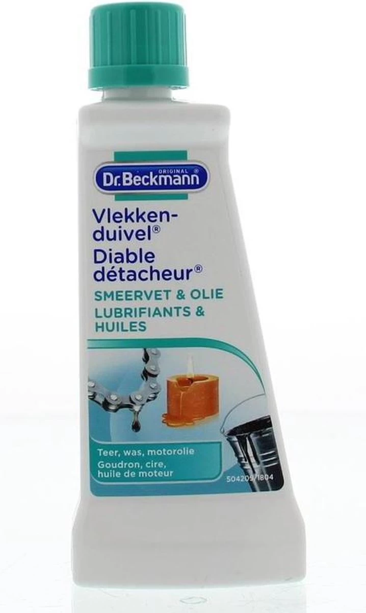 Dr. Beckmann Vlekkenduivel Smeervet & Olie 50 Ml 4 Dr. Beckmann Vlekkenduivel Smeervet & Olie 50 Ml - Afbeelding 4