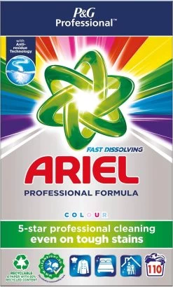 Ariel - Proffesional - Waspoeder Color - 7.15kg - 110 Wasbeurten -Huishoud Verkoop 723x1200
