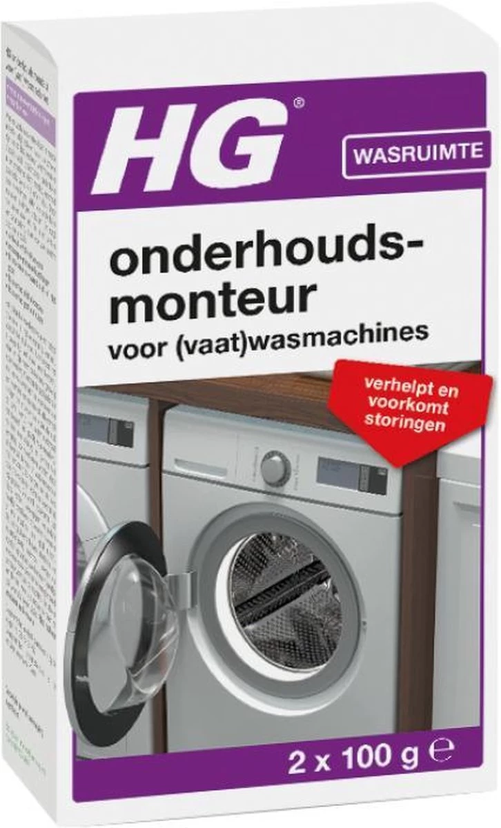 HG Onderhoudsmonteur - 2 X 100 Ml - Verhelpt En Voorkomt Storingen - Voor Een Langere Levensduur Van De Vaatwasser En Wasmachine - Biologisch Afbreekbaar 1 HG Onderhoudsmonteur - 2 X 100 Ml - Verhelpt En Voorkomt Storingen - Voor Een Langere Levensduur Van De Vaatwasser En Wasmachine - Biologisch Afbreekbaar