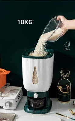Deluqse Rijst Dispenser - Rijst Container - Grijs - Voedsel Dispenser - Rijst Opbergdoos - Rijst Bewaren - Rijst Opberg Container 12 Deluqse Rijst Dispenser - Rijst Container - Grijs - Voedsel Dispenser - Rijst Opbergdoos - Rijst Bewaren - Rijst Opberg Container -Huishoud Verkoop 745x1200