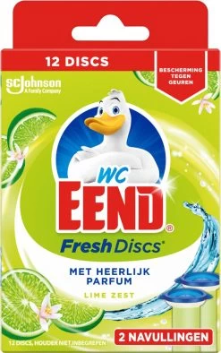 WC Eend Fresh Discs Navul Duo Lime 72 Ml 11 WC Eend Fresh Discs Navul Duo Lime 72 Ml -Huishoud Verkoop 752x1200