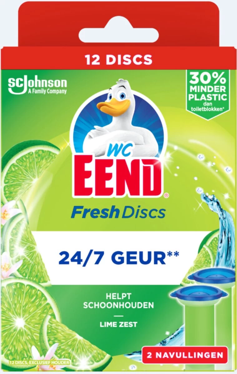 WC Eend Fresh Discs Navul Duo Lime 72 Ml 1 WC Eend Fresh Discs Navul Duo Lime 72 Ml