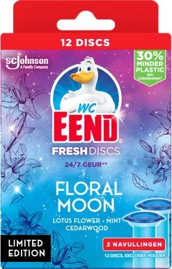 WC-Eend Fresh Discs Floral Moon + Navulling 12 Discs 5 WC-Eend Fresh Discs Floral Moon + Navulling 12 Discs -Huishoud Verkoop 767x1200 1