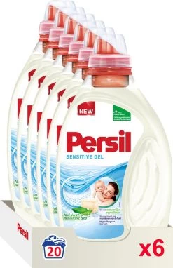 Persil® Persil Sensitive Gel - Vloeibaar Wasmiddel - Baby En Gevoelige Huid - Voordeelverpakking - 6 X 20 Wasbeurten 20 Persil® Persil Sensitive Gel - Vloeibaar Wasmiddel - Baby En Gevoelige Huid - Voordeelverpakking - 6 X 20 Wasbeurten -Huishoud Verkoop 775x1200