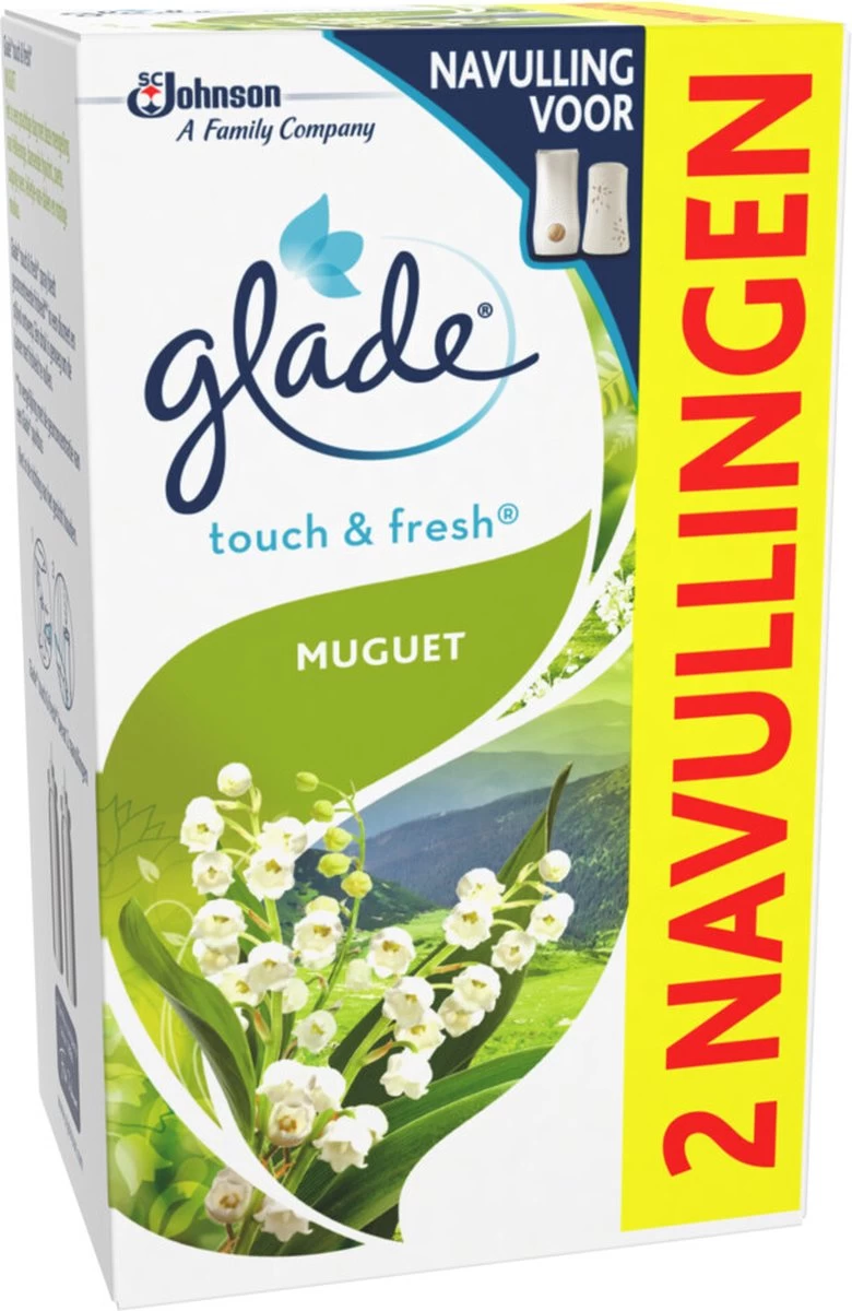 Glade By Brise Touch & Fresh Muguet Navulling - 2 Stuks 2 Glade By Brise Touch & Fresh Muguet Navulling - 2 Stuks - Afbeelding 2