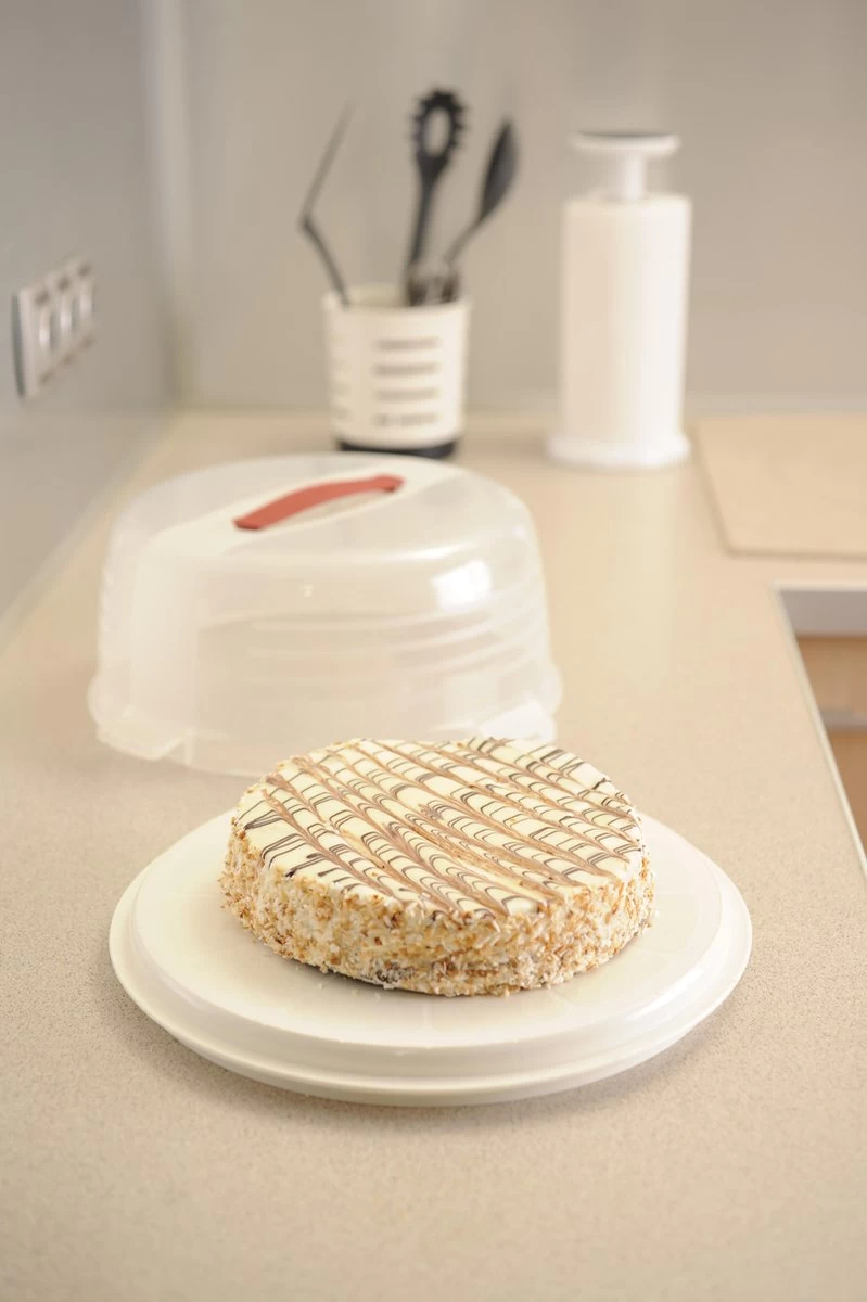 Curver Chef@Home Taartdoos Hoog - Wit 2 Curver Chef@Home Taartdoos Hoog - Wit - Afbeelding 2