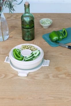 Brabantia Make & Take Salade Lunchbox - 1,3 L - Kunststof - Light Grey -Huishoud Verkoop 800x1200 12