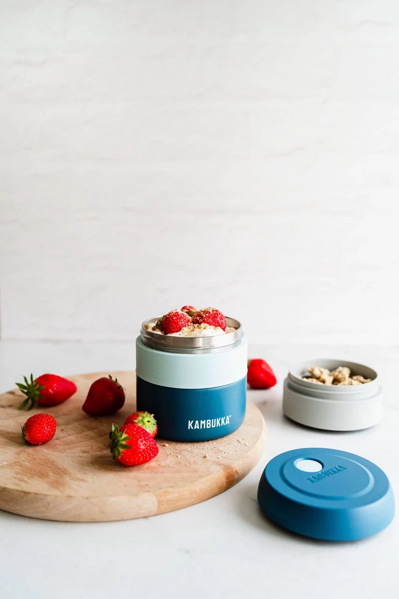 Kambukka Bora - Lunchbox - 400 Ml - Voedselcontainer Houdt 6 Uur Warm & 100 % Lekvrij - Deep Teal 3 Kambukka Bora - Lunchbox - 400 Ml - Voedselcontainer Houdt 6 Uur Warm & 100 % Lekvrij - Deep Teal - Afbeelding 3