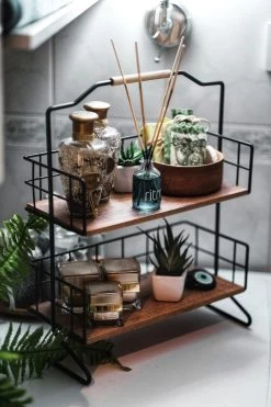 Metalen Keuken Etagere 2 Laags Van Naturn Living | Keuken Opbergrek | Kruidenpotjes Rek | Kruiden Organizer | Keuken Rek Specerijen | Mat Zwart -Huishoud Verkoop 800x1200 16
