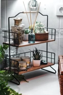 Metalen Keuken Etagere 2 Laags Van Naturn Living | Keuken Opbergrek | Kruidenpotjes Rek | Kruiden Organizer | Keuken Rek Specerijen | Mat Zwart -Huishoud Verkoop 800x1200 17