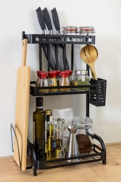 Sens Design Kruidenrek Staand – Keukenrek Voor Kruidenpotjes - Zwart -Huishoud Verkoop 800x1200 19