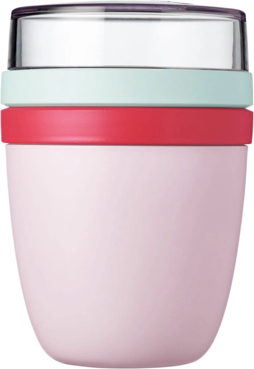 Mepal – Limited Edition Lunchpot Ellipse – Praktische Muesli Beker To Go – Strawberry Vibe – Geschikt Voor Vriezer, Magnetron En Vaatwasser - Onbeperkt Genieten 4 Mepal – Limited Edition Lunchpot Ellipse – Praktische Muesli Beker To Go – Strawberry Vibe – Geschikt Voor Vriezer, Magnetron En Vaatwasser - Onbeperkt Genieten - Afbeelding 4