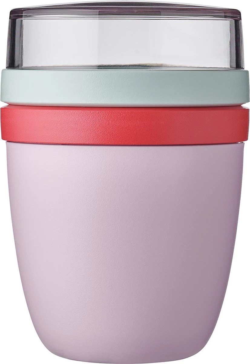 Mepal – Limited Edition Lunchpot Ellipse – Praktische Muesli Beker To Go – Strawberry Vibe – Geschikt Voor Vriezer, Magnetron En Vaatwasser - Onbeperkt Genieten 1 Mepal – Limited Edition Lunchpot Ellipse – Praktische Muesli Beker To Go – Strawberry Vibe – Geschikt Voor Vriezer, Magnetron En Vaatwasser - Onbeperkt Genieten