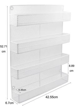 QUVIO Groot Kruidenrek - Staal - Wit - Ophangbaar - Voor 32 Kruidenpotjes - 4 Laags -Huishoud Verkoop 848x1200 2