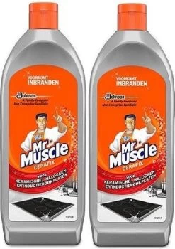 Bestsellers 19 Mr. Muscle - Cera-Fix Voor Keramische - Halogeen En Inductie Kookplaten - Kookplaatreiniger - 2 X 200 Ml