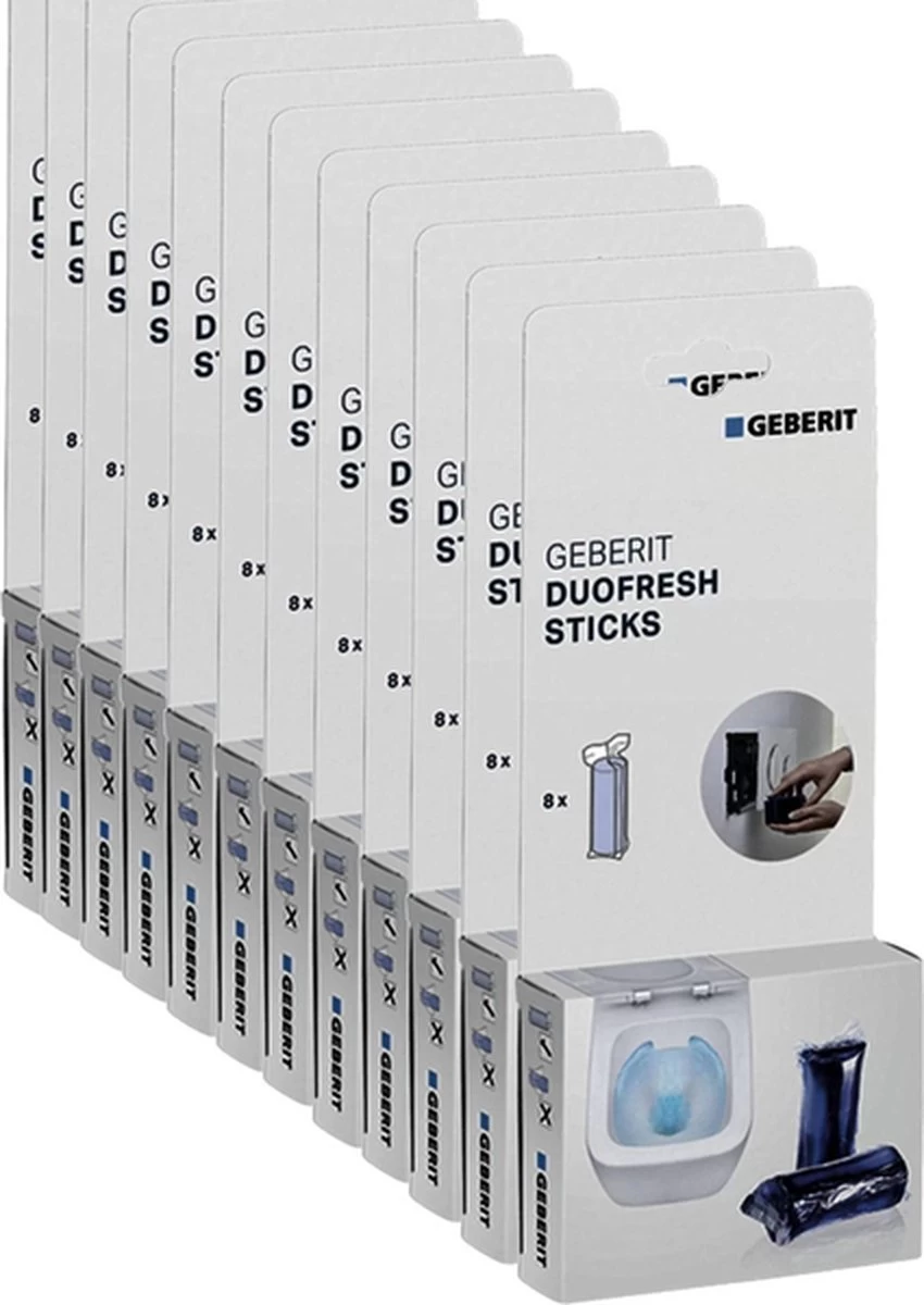 Geberit DuoFresh Sticks - 96 Stuks - Voordeelverpakking - Toilet/WC Blokjes Inbouwreservoir 6 Geberit DuoFresh Sticks - 96 Stuks - Voordeelverpakking - Toilet/WC Blokjes Inbouwreservoir - Afbeelding 6