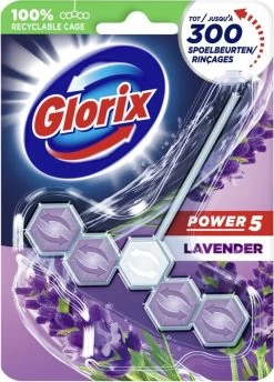 Glorix Power 5 Toiletblokken - Lavendel - 9 Stuks - Voordeelverpakking -Huishoud Verkoop 861x1200 2
