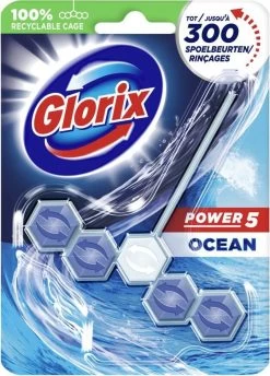 Glorix Power 5 Toiletblokken - Ocean - 9 Stuks - Halfjaarbox - Voordeelverpakking -Huishoud Verkoop 861x1200 4