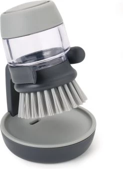 Joseph Joseph Afwasborstel Palm Scrub - Incl Houder - Grijs