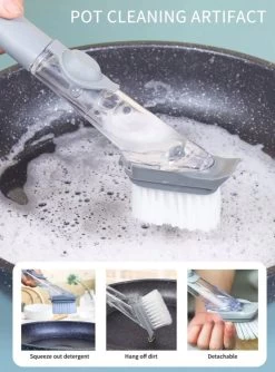 OXO Good Grips Afwasborstel Met Zeepdispenser -Huishoud Verkoop 887x1200