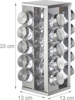 Pleasantwork Kruidenrek - Staand - Draaibaar - 20 Potjes -Huishoud Verkoop 894x1200 2