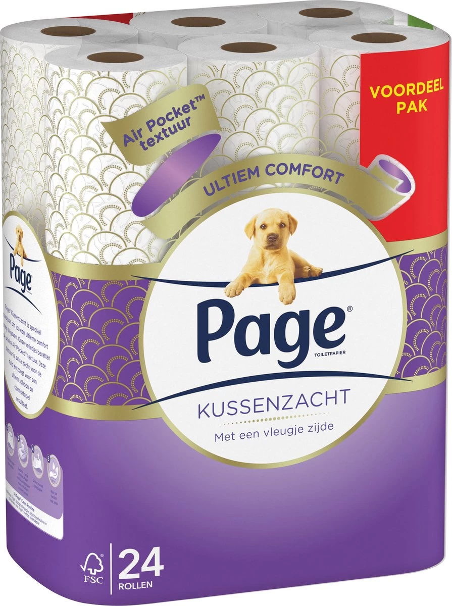 Page Toiletpapier - Kussenzacht Wc Papier - Voordeelverpakking - 24 Rollen 7 Page Toiletpapier - Kussenzacht Wc Papier - Voordeelverpakking - 24 Rollen - Afbeelding 7