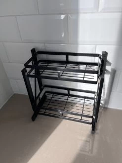 Merkloos Inklapbaar Kruidenrek - 2-laags Keukenrek - Aanrecht Organizer - Kruiden Etàgere - Staand Keukenrek -Huishoud Verkoop 899x1200 12