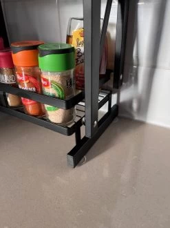 Merkloos Inklapbaar Kruidenrek - 2-laags Keukenrek - Aanrecht Organizer - Kruiden Etàgere - Staand Keukenrek -Huishoud Verkoop 899x1200 14