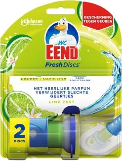 WC Eend Houder Fresh Discs Lime Zest + 3 X 6 Discs Navulling -Huishoud Verkoop 913x1200 4