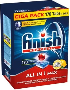 Finish All In 1 Max Citroen - Vaatwastabletten - 170 Tabs - Voordeelpak 10 Finish All In 1 Max Citroen - Vaatwastabletten - 170 Tabs - Voordeelpak -Huishoud Verkoop 932x1200