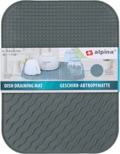Alpina Afdruipmat - Droogmat - Siliconen - 26,5x34,5 Cm - Grijs 8 Alpina Afdruipmat - Droogmat - Siliconen - 26,5x34,5 Cm - Grijs -Huishoud Verkoop 935x1200 1