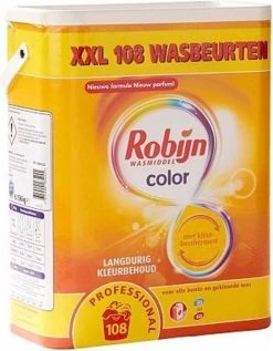 Robijn Professional - Color Wasmiddel - 108 Wasbeurten (6,15 Kg) -Huishoud Verkoop 935x1200