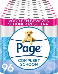 Bestsellers 3 Page Toiletpapier - 96 Rollen - Compleet Schoon Wc Papier - Met Een Vleugje Katoen