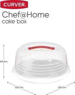 Curver Chef@Home Taartdoos Hoog - Wit 9 Curver Chef@Home Taartdoos Hoog - Wit -Huishoud Verkoop 943x1200