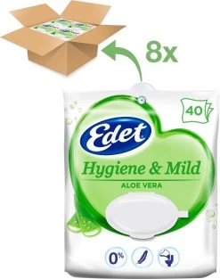 Edet Aloe Vera Vochtig Toiletpapier - 8 X 40 Stuks - Halfjaar Voorraad 4 Edet Aloe Vera Vochtig Toiletpapier - 8 X 40 Stuks - Halfjaar Voorraad -Huishoud Verkoop 946x1200