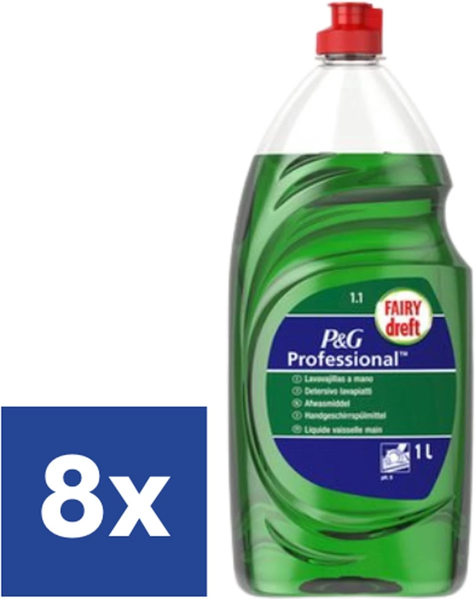 Dreft Original Professional Afwasmiddel (Voordeelverpakking) - 8 X 1 L 1 Dreft Original Professional Afwasmiddel (Voordeelverpakking) - 8 X 1 L