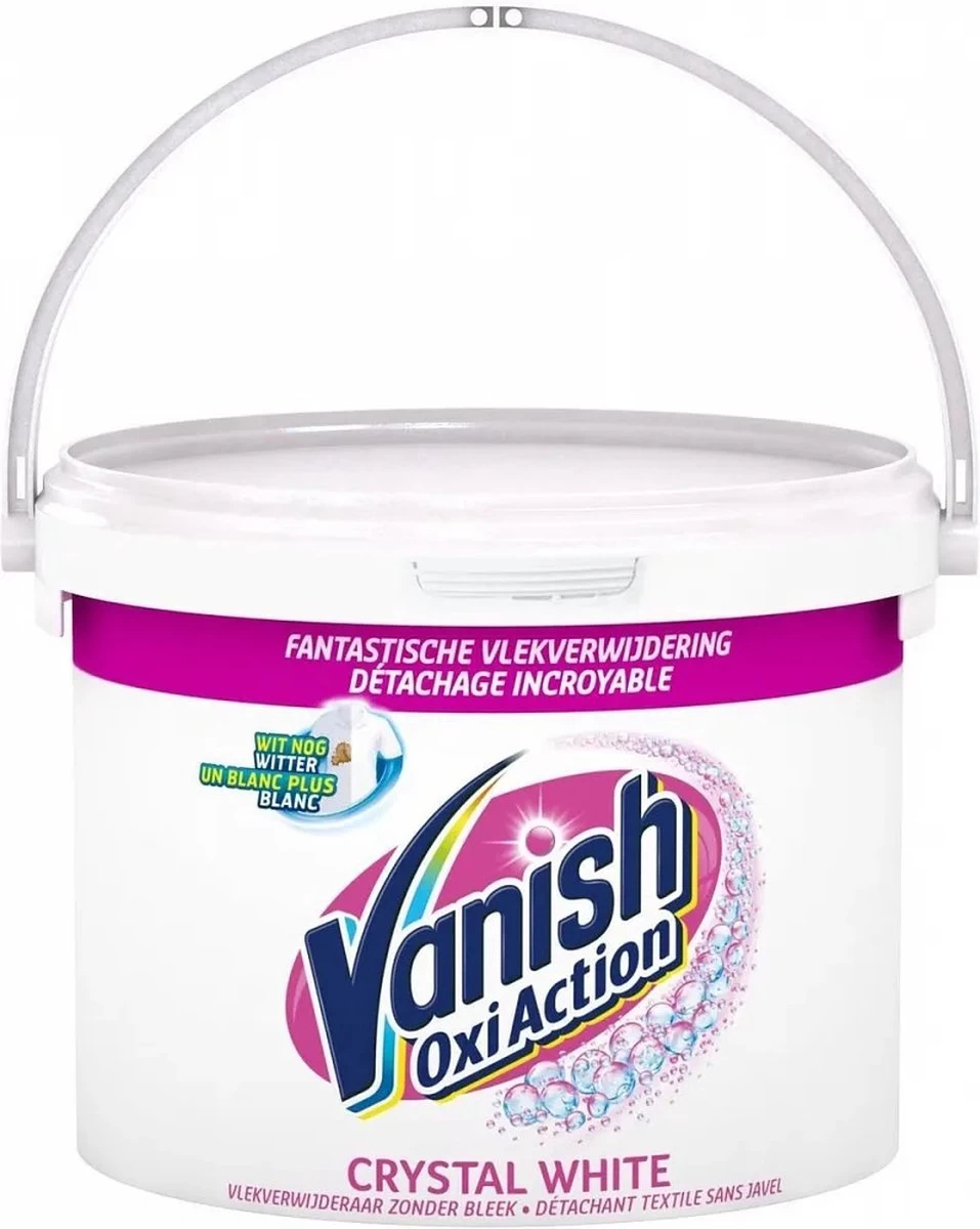 Vanish Oxi Action Crystal White Base Poeder - Voor Witte Was - 2,4 Kg 8 Vanish Oxi Action Crystal White Base Poeder - Voor Witte Was - 2,4 Kg - Afbeelding 8