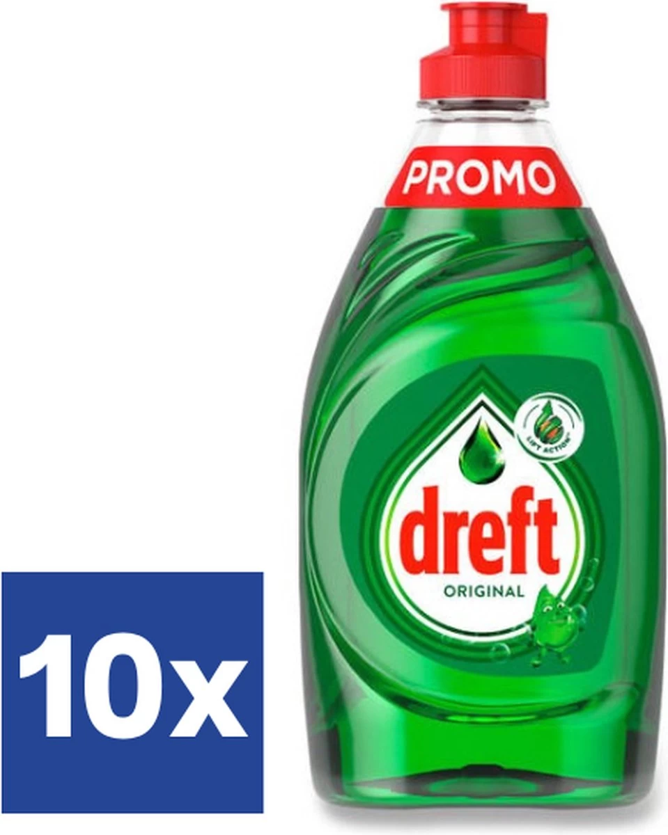 Dreft Original Afwasmiddel (Voordeelverpakking) - 10 X 330 Ml 1 Dreft Original Afwasmiddel (Voordeelverpakking) - 10 X 330 Ml