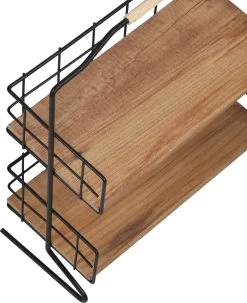 Metalen Keuken Etagere 2 Laags Van Naturn Living | Keuken Opbergrek | Kruidenpotjes Rek | Kruiden Organizer | Keuken Rek Specerijen | Mat Zwart -Huishoud Verkoop 978x1200 1