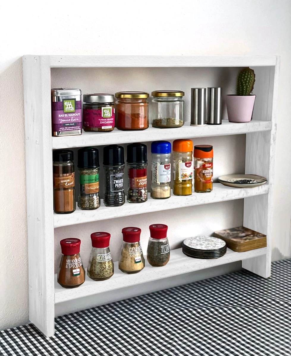 Beckenbau - Kruidenrek Staand - Kruidenrek - Keuken Organizers - Massief Hout - 58x53 1 Beckenbau - Kruidenrek Staand - Kruidenrek - Keuken Organizers - Massief Hout - 58x53